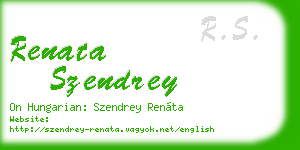 renata szendrey business card