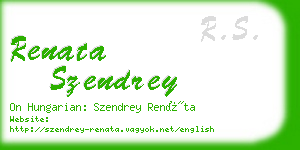 renata szendrey business card